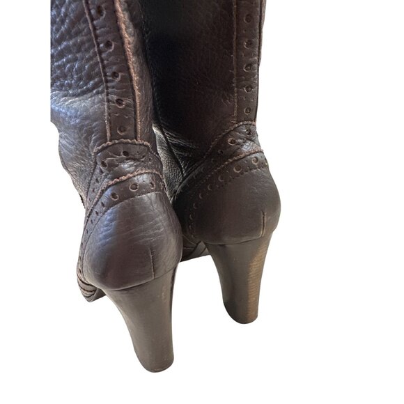 Michael Kors Womens Brown Knee High Leather Riding Boots 10M SKU 7079 - Picture 7 of 15